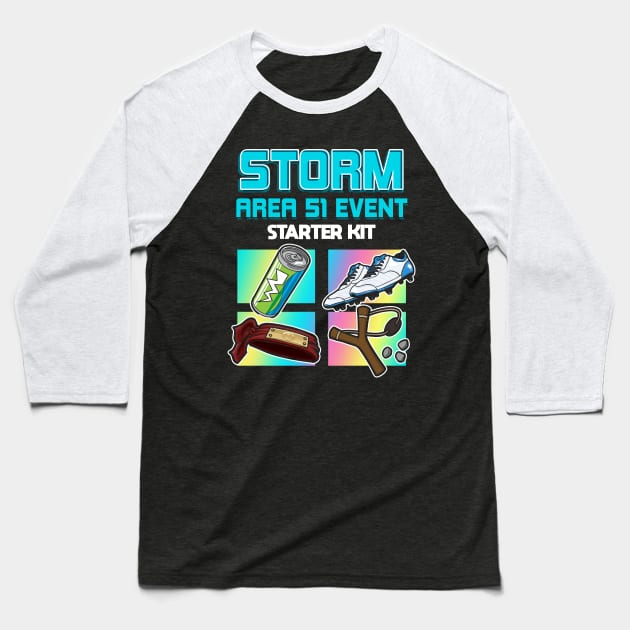 Storm Area 51 Event Starter Kit Baseball T-Shirt by Jamrock Designs